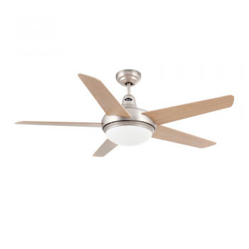 Cool ceiling fan in brushed nickel with two 28W Eco bulb