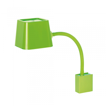 Lámpara de pared Chic en verde con portalámpara E27