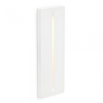 Luminaria empotrable blanca fabricada en yeso con LED de 1W cálido