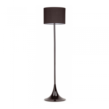 Lámpara de pie en color negro con portalámpara E27