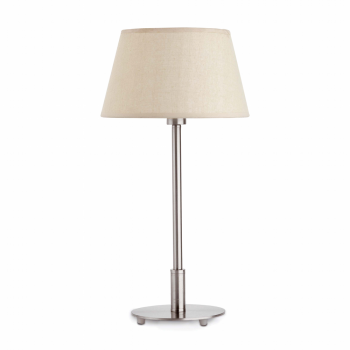 Lamp with beige fabric screen and Eco 42W bulb