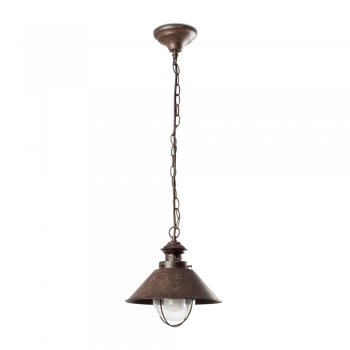 Hanging Navy D-260 rust brown outdoor with a energy saving light bulb 15W