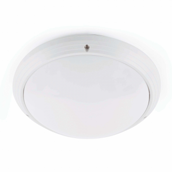 Outdoor waterproof ceiling in white with a light bulb 42W Eco