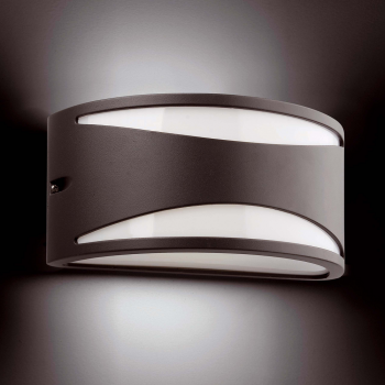 Outdoor wall light in dark gray with Eco 70W bulb