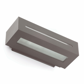 Lamp minimal wall washer in dark gray with Eco 42W bulb