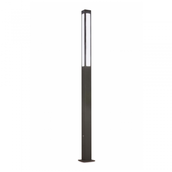 Modern Lamp in dark gray with three cold 28W T5 tubes and bolts
