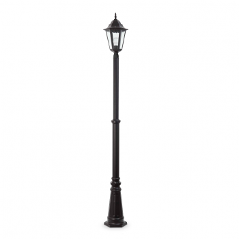 Classical Lamp in black with a energy saving light bulb of 20W cold