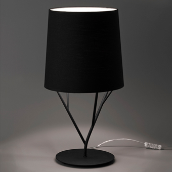 Table lamp black trendy Neo Eco 42W bulb