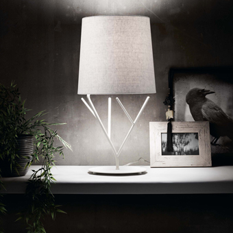 Table lamp with white trendy Neo Eco 42W bulb