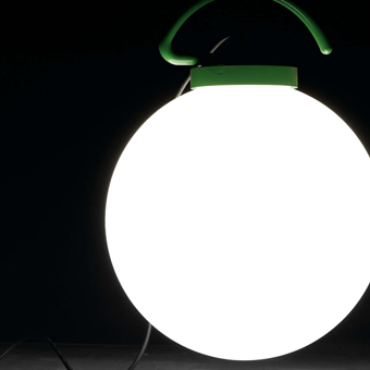 Cool Portable Lamp in green with Eco Bulb 42W