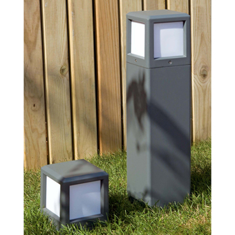 Sobremuro modern dark gray with energy saving light bulb 15W cold